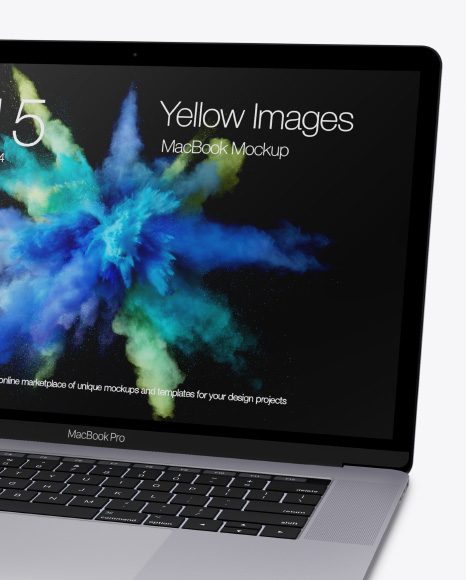 Macbook Pro 15 Mockup In Device Mockups On Yellow Images Object Mockups