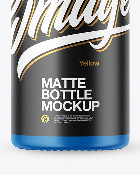 Matte Bottle Mockup PSD #1