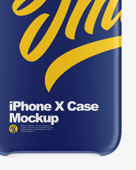 iPhone X Matte Case Mockup PSD #1