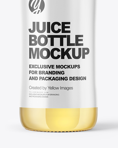 Download Clear Bottle With Grape Juice Psd Mockup Yellowimages