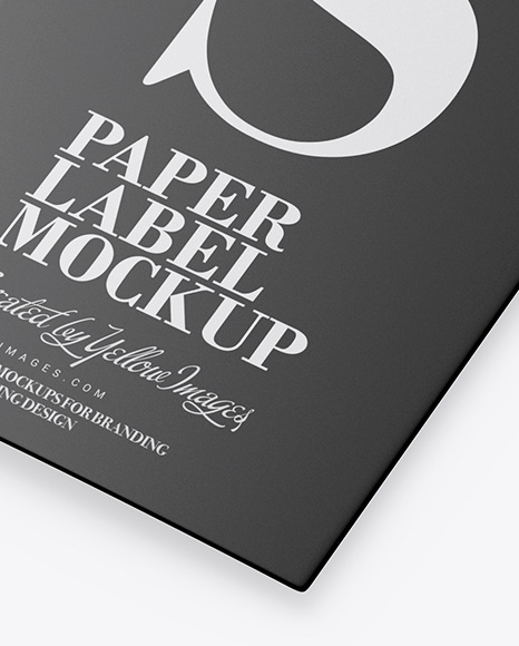 Matte Label Mockup PSD #2