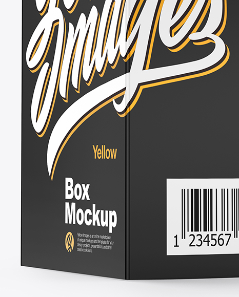 Paper Box with Hang Tab Mockup PSD #1