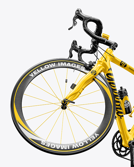 Download Road Bicycle Mockup Left Half Side View In Vehicle Mockups On Yellow Images Object Mockups Yellowimages Mockups