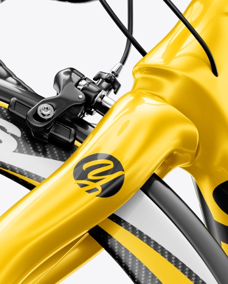 Download Road Bicycle Mockup Left Half Side View In Vehicle Mockups On Yellow Images Object Mockups PSD Mockup Templates