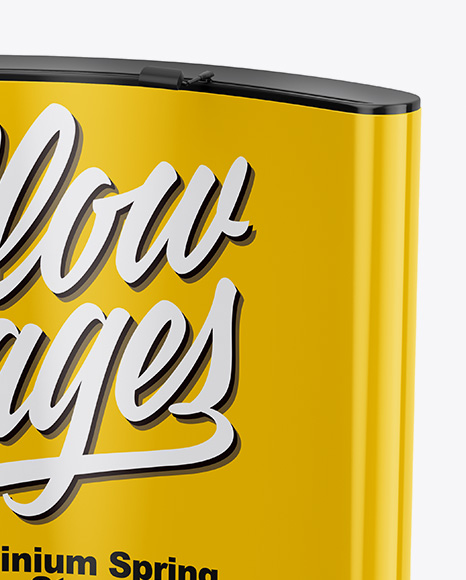 Glossy Spring Pop Up Stand Mockup PSD #2