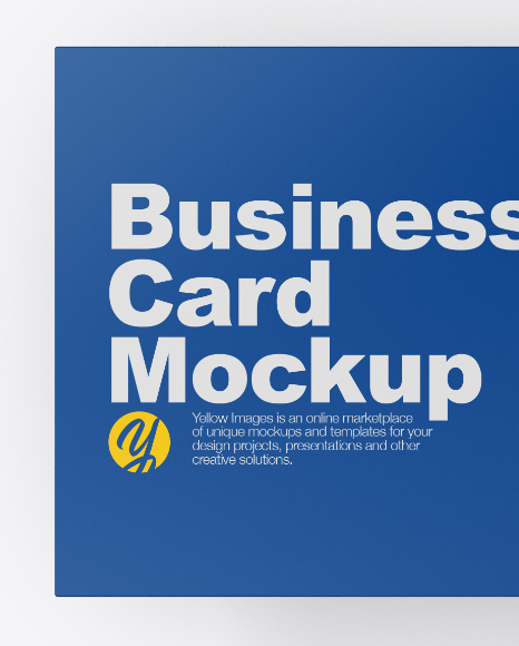 Two Matte Business Cards Mockup PSD #2