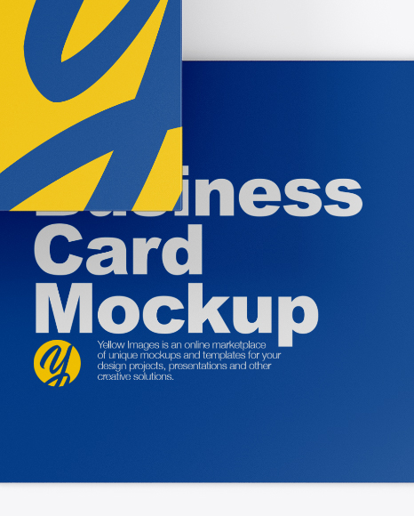 Two Matte Business Cards Mockup PSD #1