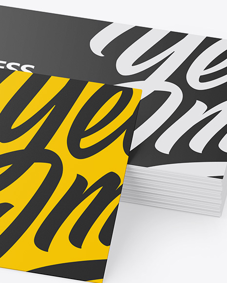 Stack of  Business Cards Mockup PSD #1