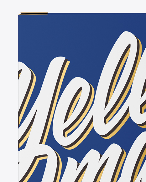 Matte Paper Box Mockup PSD #2