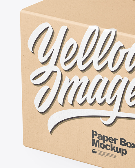 Kraft Box Mockup PSD #2