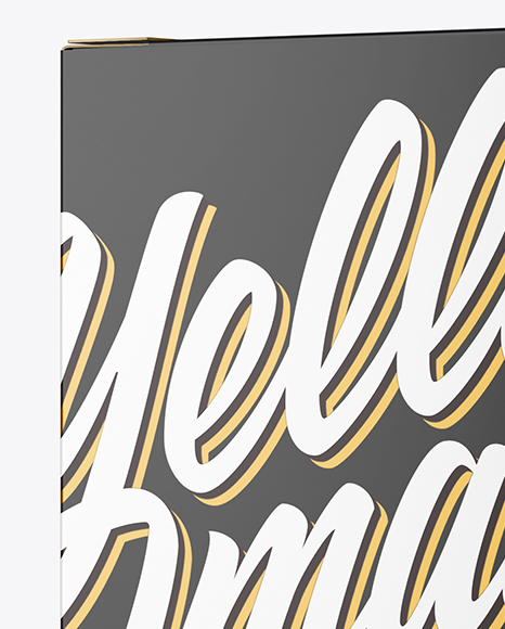 Glossy Paper Box Mockup PSD #2