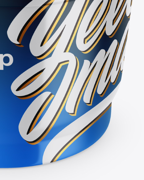 Glossy Plastic Cup Mockup PSD #1