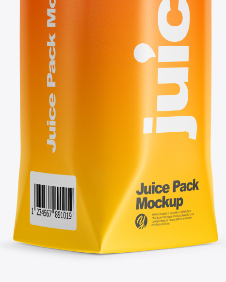 Juice Pack with Screw Cap Mockup PSD #1