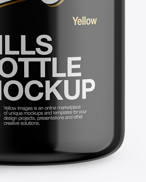 Glossy Pills Bottle Mockup PSD #6