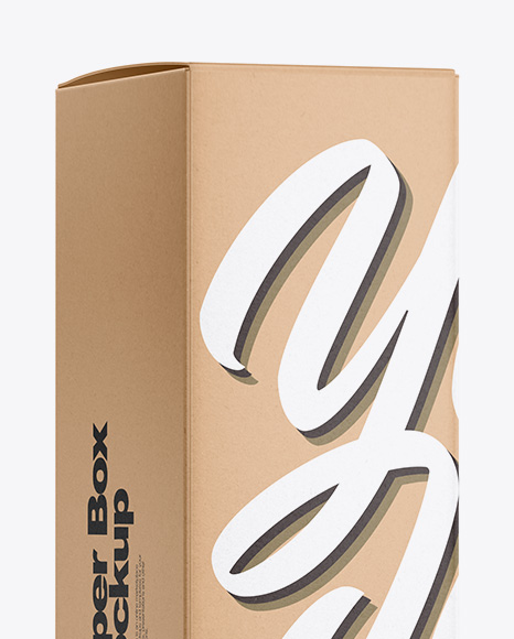 Paper Box Mockup PSD #3