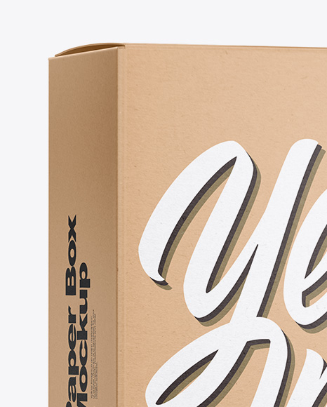 Paper Box Mockup PSD #2