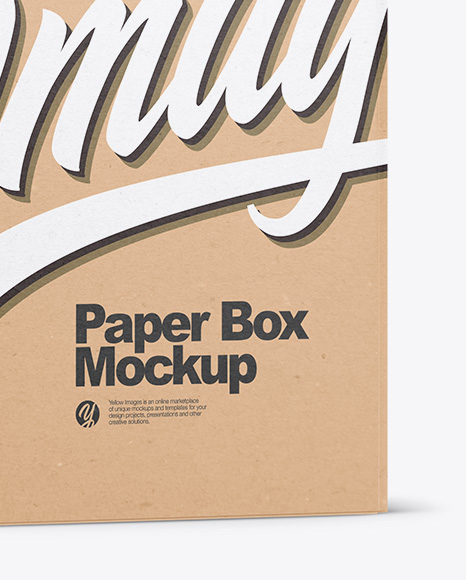 Paper Box Mockup PSD #1