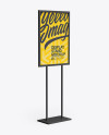 A1 Display Stand Mockup - Half Side View