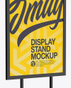 A1 Display Stand Mockup - Half Side View
