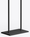 A1 Display Stand Mockup - Half Side View