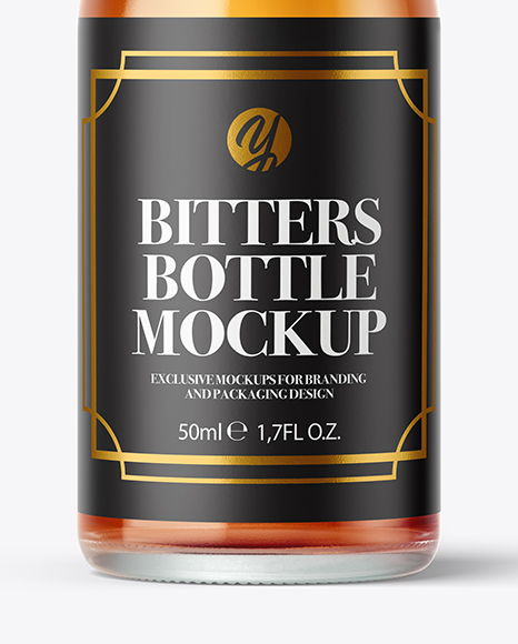 Glass Bottle Mockup PSD #7