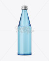 330ml Blue Glass Water Bottle Mockup - download high resolution PSD