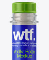 750ml Flint Glass Kendo Bottle with Vodka Mockup
