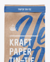 Download Kraft Paper Bag w/ a Paper Tin-Tie Mockup - Front View in Bag & Sack Mockups on Yellow Images ...