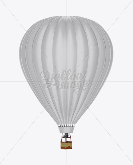 Download Hot Air Balloon Mockup In Vehicle Mockups On Yellow Images Object Mockups