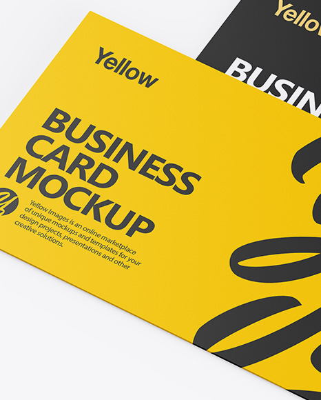 Two Business Cards Mockup PSD #2
