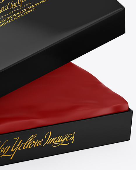 Glossy Gift Box Mockup PSD #6