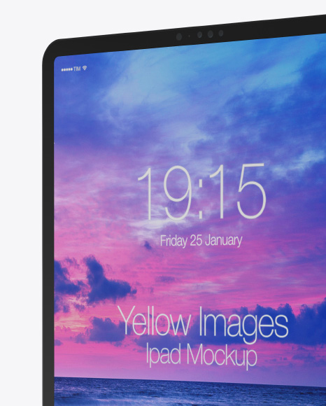 Ipad Pro Mockup In Device Mockups On Yellow Images Object Mockups