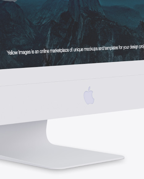 Clay Imac Pro Mockup In Device Mockups On Yellow Images Object Mockups