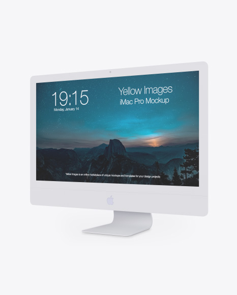 Download Mockup Desktop White Yellowimages