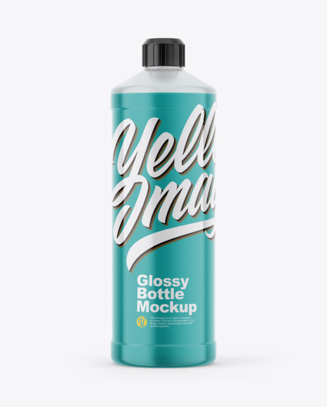 Bottle in Shrink Sleeve Mockup PSD #2