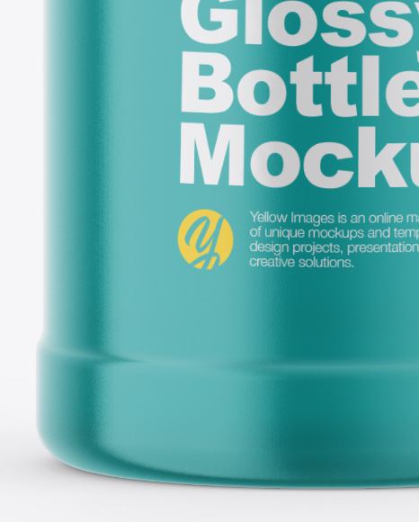 Bottle in Shrink Sleeve Mockup PSD #6