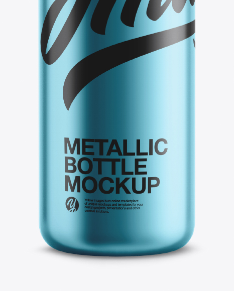 Metallic Bottle Mockup PSD #1