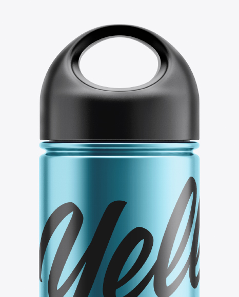 Metallic Bottle Mockup PSD #6