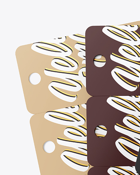 Key Tags Mockup PSD #2