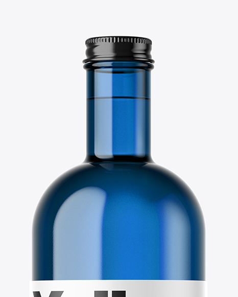 Glass Bottle Mockup PSD #4