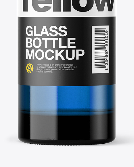 Glass Bottle Mockup PSD #5