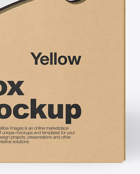Kraft Paper Box Mockup PSD #1