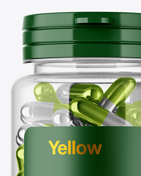 Download Clear Pills Bottle Mockup In Bottle Mockups On Yellow Images Object Mockups PSD Mockup Templates