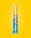 Ice Lolly Sachet w/ Metallic Label Mockup