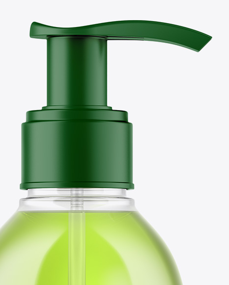 Cosmetic Bottle with Pump Mockup PSD #2