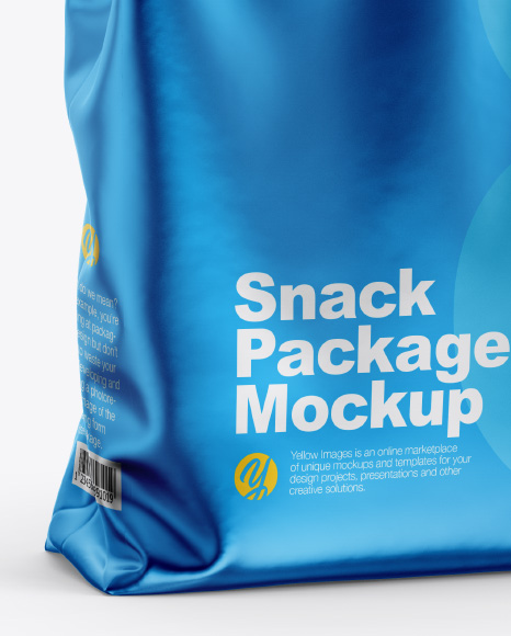 Metallic Bag Mockup   Half Side View PSD #2