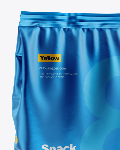 Metallic Bag Mockup   Half Side View PSD #6