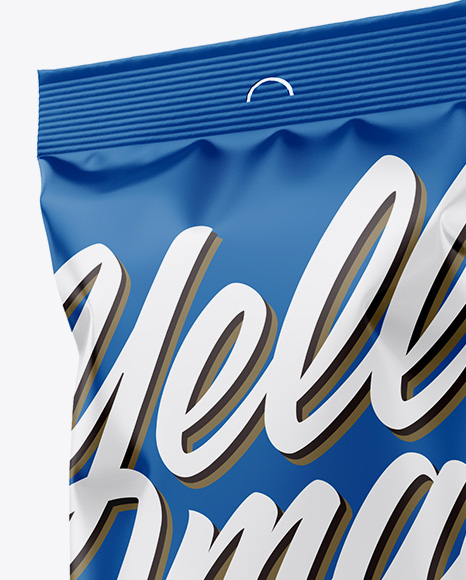 Matte Snack Package   Half Side View PSD #2