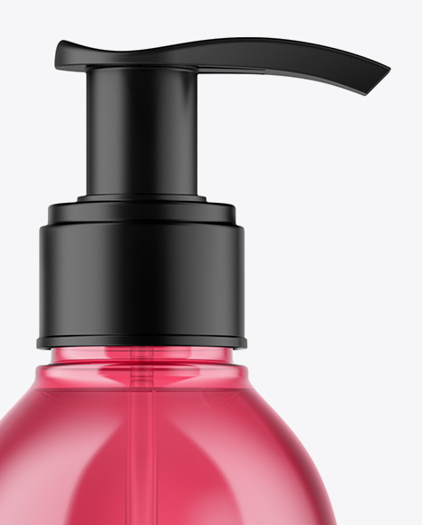 Cosmetic Bottle with Pump Mockup PSD #3