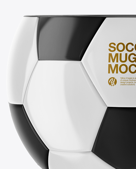 Glossy Soccer Mug Mockup PSD #3